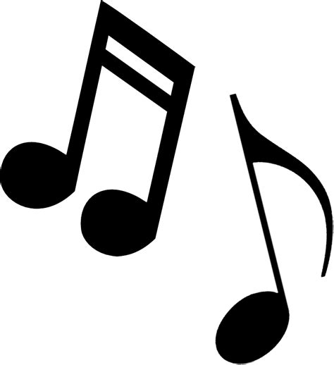 free music clipart black and white